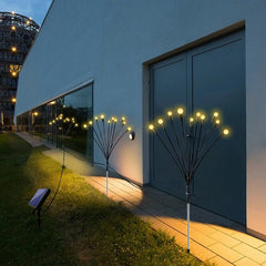 Luces Solares de Luciérnaga IP65 con 8 LED para Jardín