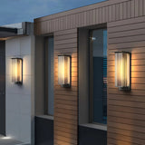 Aplique de pared exterior solar rectangular moderno LED IP65 para jardín