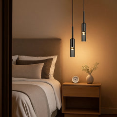 Lámpara Colgante de Botellas de Vidrio Diseño Moderno para Mesita de Noche