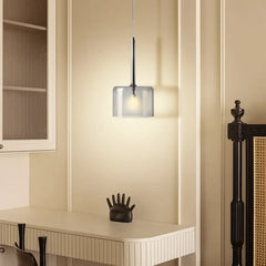 Lámpara Colgante de Vidrio Creativa para Cabecera de Cama Moderna