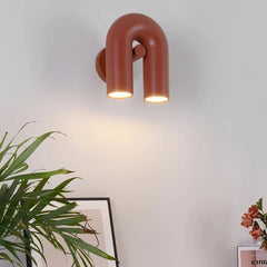 Aplique moderno de pared LED con forma de U para salón