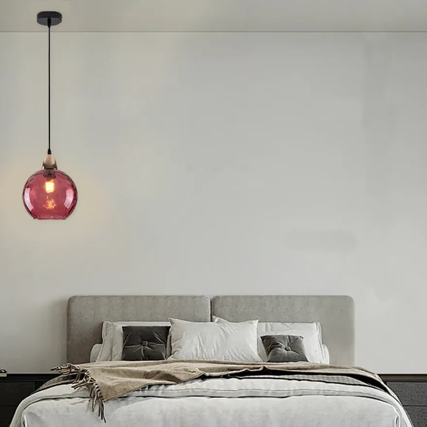 Lámpara Colgante Globo Cristal con Efecto Agua Nórdico