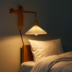 Aplique de Pared LED Estilo Vintage Plegable Extensible para Dormitorio