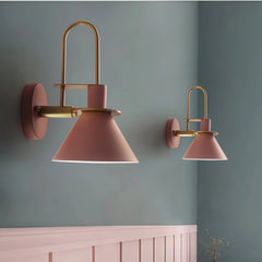 Aplique de pared nórdico LED de color Macaron para dormitorio