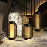 Lámpara solar de pie exterior LED IP65 estilo farol chino para jardín
