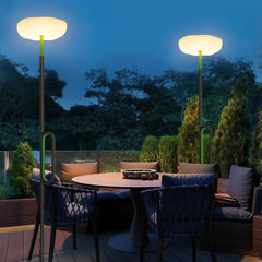 Lámpara de pie solar exterior LED IP65 de diseño moderno para terraza