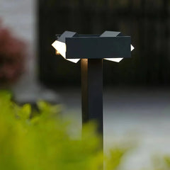 Baliza de jardín LED IP65 moderna negra para camino
