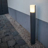 Baliza de jardín LED IP65 moderna negra para camino