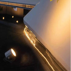 Foco de exterior para piscina LED IP68 de metal cromado industrial