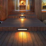 Aplique exterior empotrado LED IP65 rectangular para zonas de paso