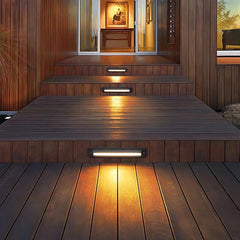 Aplique exterior empotrado LED IP65 rectangular para zonas de paso