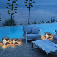 Lámpara de pie exterior LED IP65 de diseño moderno para terraza