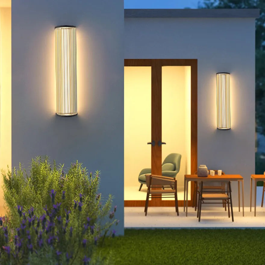 Aplique de pared moderno exterior solar LED ip65 para porche
