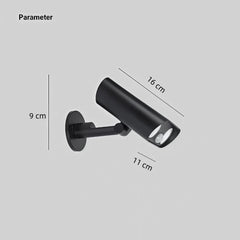 Foco solar exterior LED con sensor de movimiento IP65 orientable negro