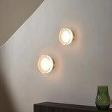 Aplique de pared redondo LED moderno Ø14 cm para pasillo