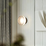 Aplique de pared redondo LED moderno Ø14 cm para pasillo