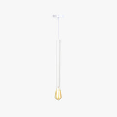Lámpara colgante minimalista cilíndrica y esbelta de colores