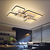 Ventilador de techo de diseño con luz LED, mando a distancia y estilo moderno para salón