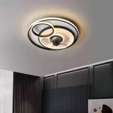 Ventiladores de techo con luz LED de diseño moderno silenciosos para dormitorio