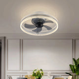 Ventilador de techo moderno con luz LED regulable y silencioso Ø49 cm
