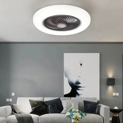 Ventilador de techo con luz sin aspas silencioso Morandi Ø52 cm para salón