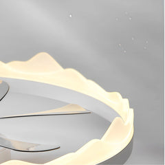 Ventilador de techo silencioso con luz LED regulable y diseño moderno Ø50 cm