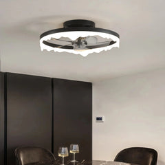 Ventilador de techo silencioso con luz LED regulable y diseño moderno Ø50 cm