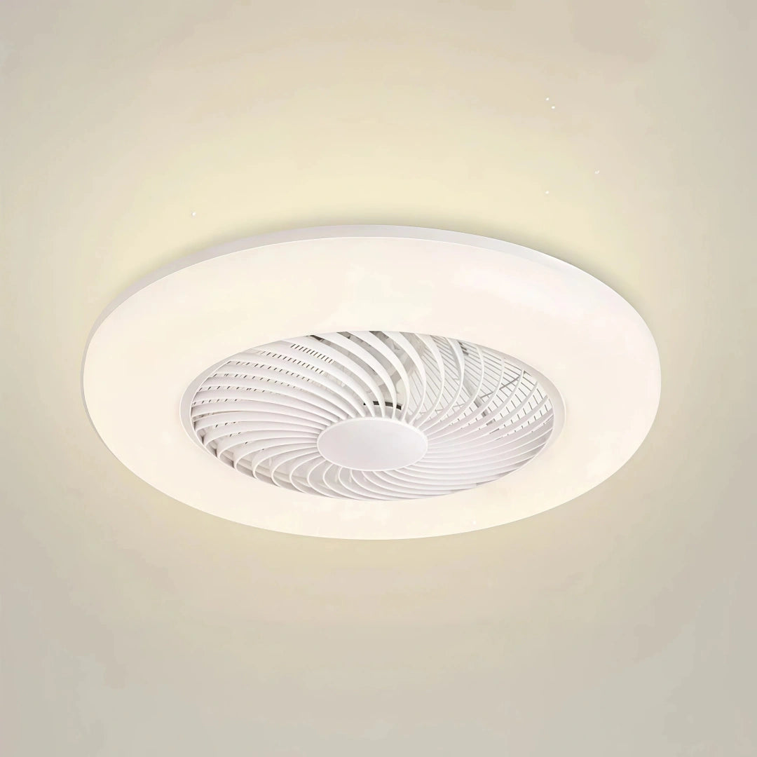 Ventilador de techo sin aspas silencioso con luz LED regulable Macaron Ø55 cm