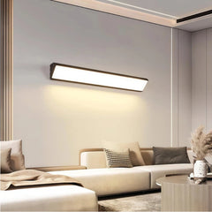 Aplique de pared largo LED de metal moderno para Baño