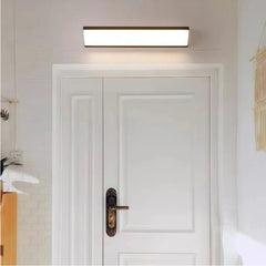 Aplique de pared largo LED de metal moderno para Baño