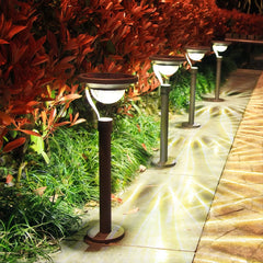Lámpara de estaca para jardín solar LED IP65 de metal