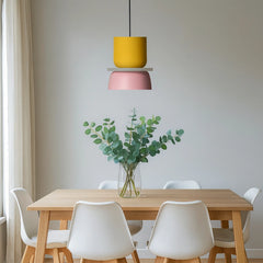 Lámpara Colgante para Comedor Diseño de Doble Tazón Estilo Nórdico