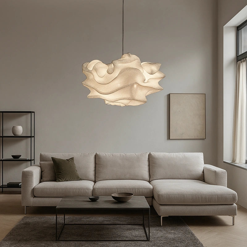 Lámpara Colgante de Diseño Floral Moderna en Metal para Salón