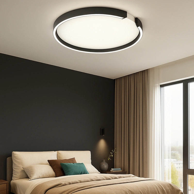 Plafón redondo LED de diseño moderno con luz suave para dormitorio
