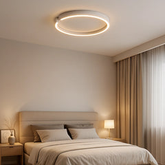 Lámpara de Techo LED Dormitorio Moderno de Metal en Forma de Aro