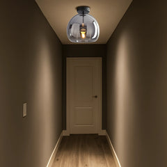 Lámpara de Techo Moderna de Latón y Vidrio para Pasillo