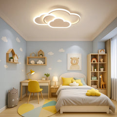 Lámpara de Techo LED con Diseño de Nube para Habitación Infantil