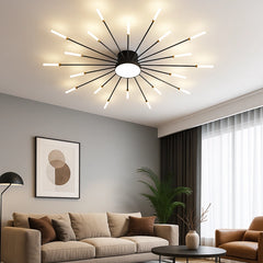 Lámpara de Techo LED Moderna con Forma de Fuegos Artificiales con Focos para Salón