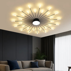 Lámpara de Techo LED Moderna con Forma de Fuegos Artificiales con Focos para Salón