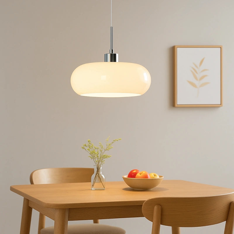 Lámpara Colgante Nórdica de Vidrio en Forma de Cuenco para Comedor
