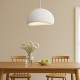 Lámpara colgante Japandi de resina con LED regulable en altura para comedor