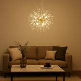 Lámpara colgante Sputnik moderna de cristal regulable en altura para comedor