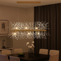 Lámpara Colgante Moderna de Cristal Estilo Diente de León para Comedor