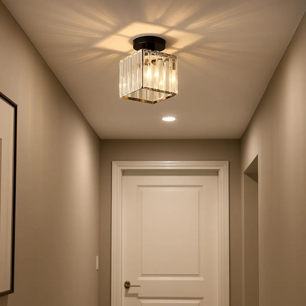 Lámpara de Techo Cristal Estilo Nórdico para Pasillo