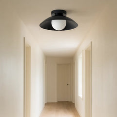 Lámpara de Techo LED Moderna de Metal Tipo Cuenco para Pasillo