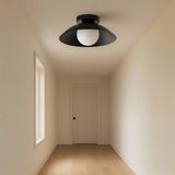 Lámpara de Techo LED Moderna de Metal Tipo Cuenco para Pasillo