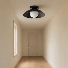 Lámpara de Techo LED Moderna de Metal Tipo Cuenco para Pasillo