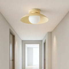 Lámpara de Techo LED Moderna de Metal Tipo Cuenco para Pasillo