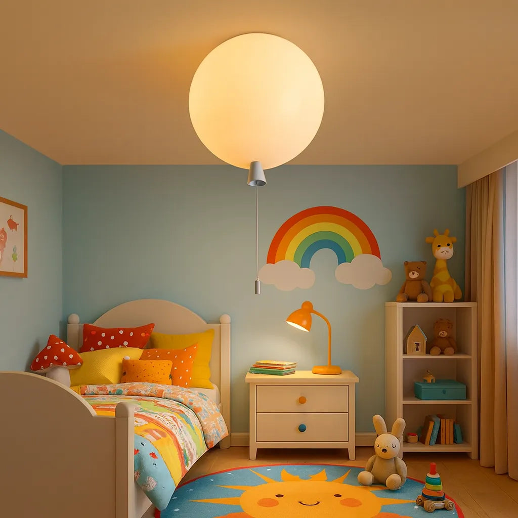 Lámpara de Techo LED Infantil con Diseño de Globos para Habitación de Niños