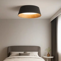 Lámpara de Techo LED Redonda Moderna con Diseño de Rayas para Dormitorio, Ø 46 cm